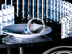 chain reaction 3d animation video